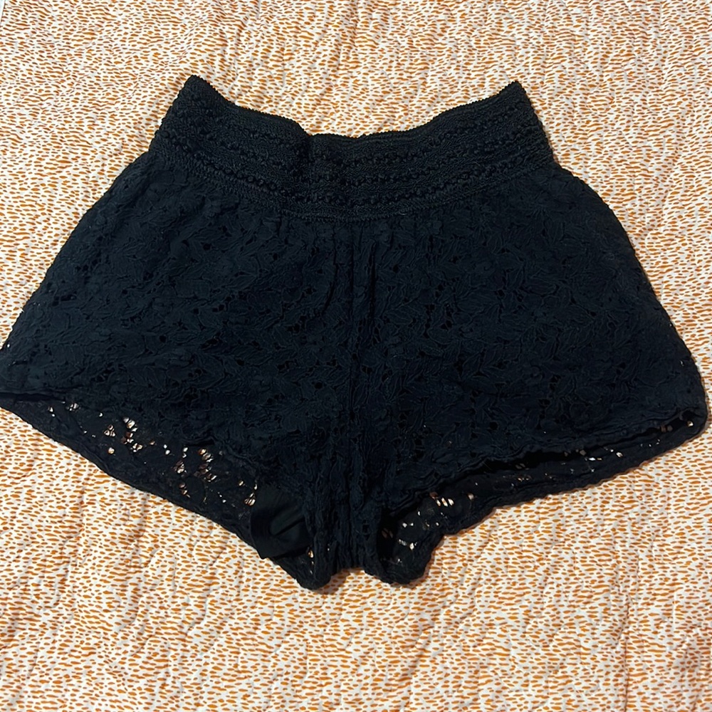 Maurices Black Lace Shorts